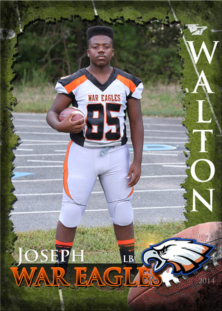 85 WALTON 5x7 War Eagles Johnson 2014
